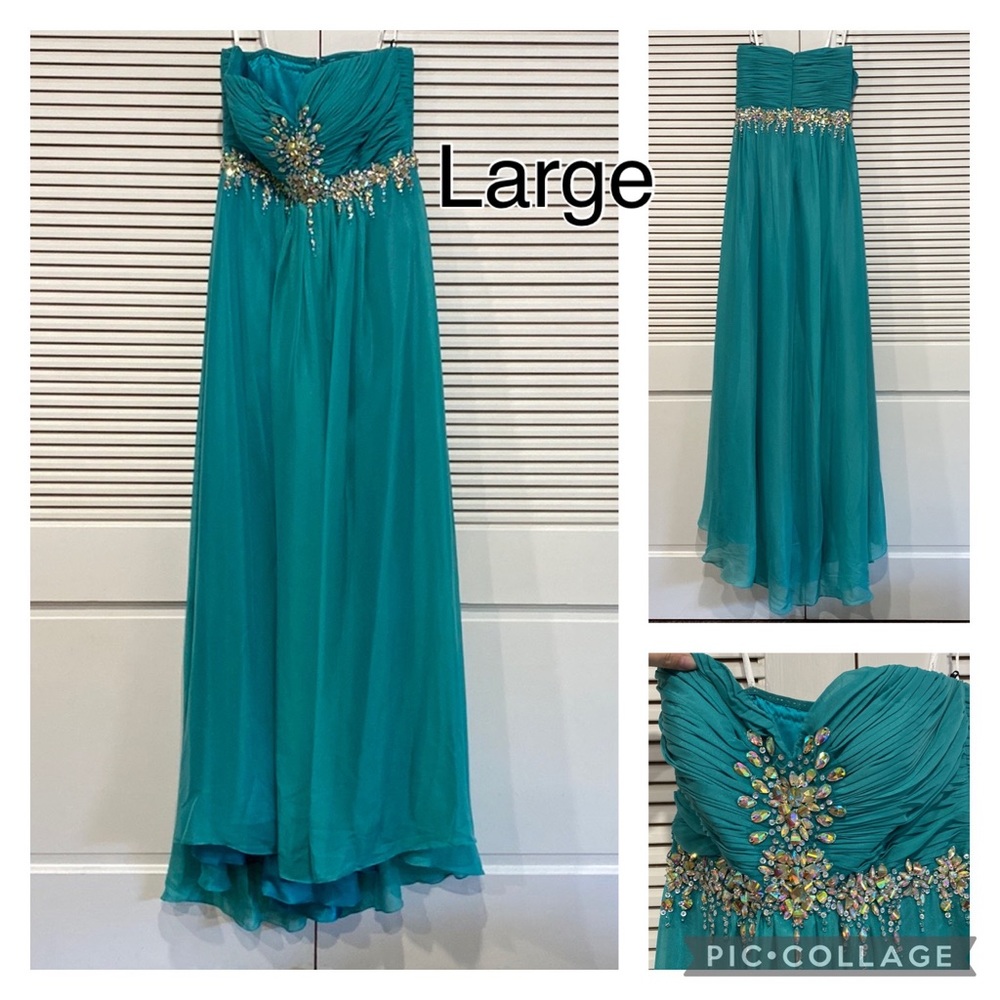 *Price Drop!!* Turquoise Evening Gown